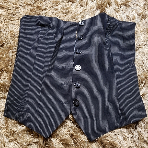 NWT Guess Jeans Stripe Overbust Corset, sz L - Picture 4 of 9